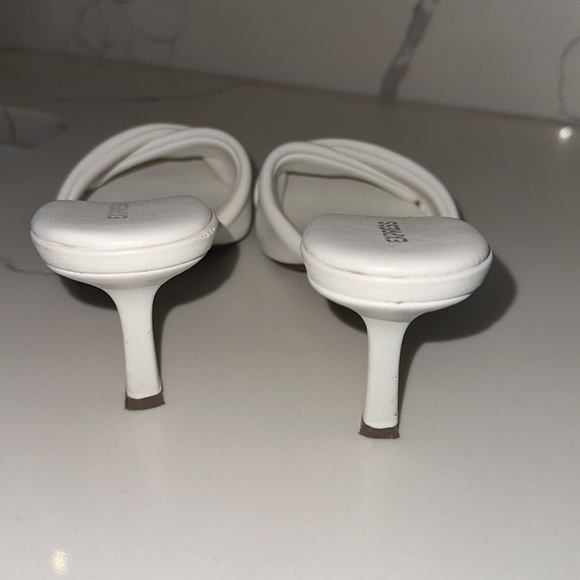 Express white Double Band Heeled Sandals - Picture 4 of 4